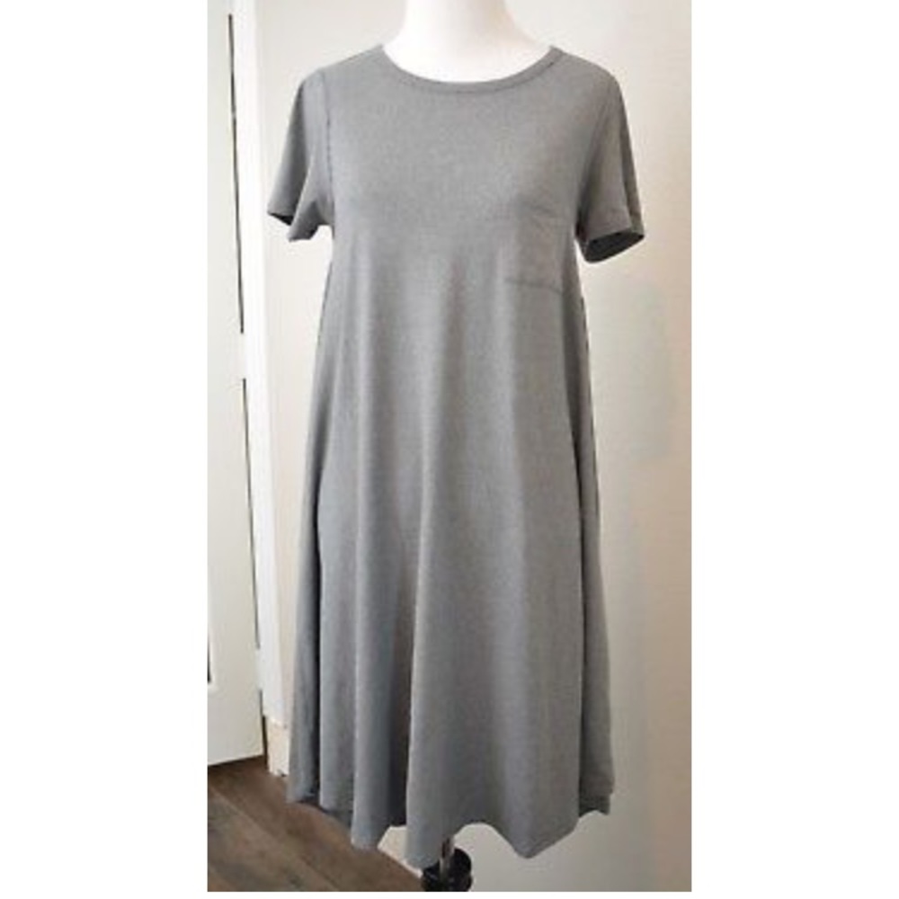 NWT XXS grey LuLaRoe Carly dress